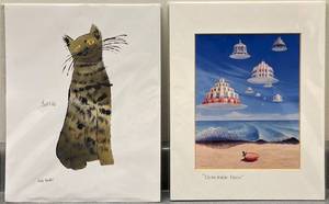 lot 107N image: LL - Set of 2 Unframed Prints Sam by Andy Warhol and Delectable Deco