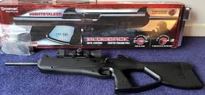 lot 133N image: LL - Crosman Nightstalker .177 Air Rifle with Scope and Original Box