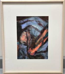 lot 144N image: LL - Framed Sean Connaughty Abstract Acrylic on Paper(1989) Untitled