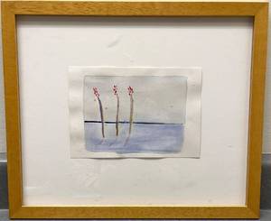 lot 146N image: LL - Framed Abstract Watercolor Painting by Jon Neuse