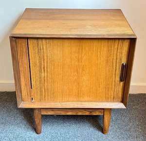lot 52D image: ULBR - Falster Made in Denmark Mid-Century Modern Teak Side Table Cabinet