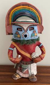 lot 8X image: MBR - Original Molly Heizer Hopi Rainbow Kachina Figure Sculpture
