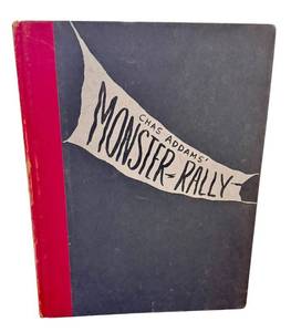 lot 18C image: LR - Chas Addams Monster Rally 1950 Hardcover Book Simon and Schuster