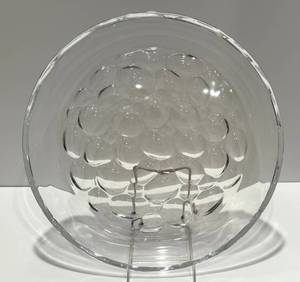 lot 96 image: K - Vintage Large Dimple Hoya Mid Century Art Glass Tray