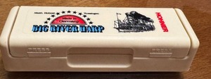 lot 99 image: K - Hohner Big River Harp Harmonica with Case - Made in Germany