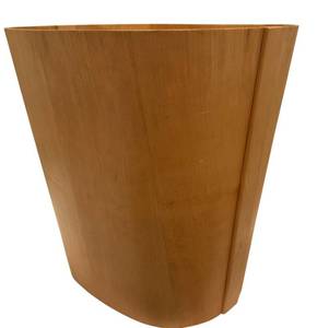 lot 113 image: K - Danish Mid-Century Modern Beni Mobler Denmark Teak Waste Basket or Trash Can