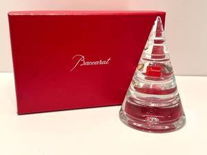 lot 118 image: LR - Baccarat Crystal Christmas Tree Figurine with Box