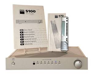 lot 124 image: LR - NAD S100 Stereo Preamplifier and NAD S70 Remote