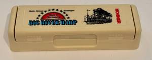 lot 170 image: K - Hohner Big River Harp Harmonica in Case Gently Used