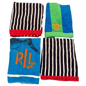 lot 191 image: ULBR - Set of 4 Ralph Lauren Beach Towels Assorted Designs