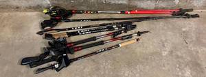 lot 238 image: G - Set of 6 Trekking Poles by Leki and Black Diamond