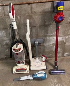 lot 239 image: G - Group of 4 Vacuum Cleaners Including Shark and Dyson Models