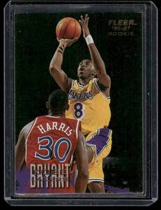 lot 9 image: Kobe Bryant RC   1996 Fleer #203 Los Angeles Lakers Basketball Card