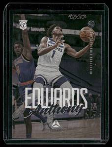 lot 16 image: Anthony Edwards RC   2020 Panini Chronicles #143 Minnesota Timberwolves Basketball Card