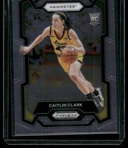 lot 17 image: Caitlin Clark RC   2024 Panini Prizm #57  Basketball Card