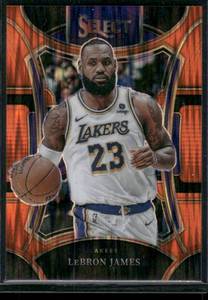 lot 23 image: LeBron James    2023 Select Orange Mezzanine Prizm #335 Los Angeles Lakers Basketball Card