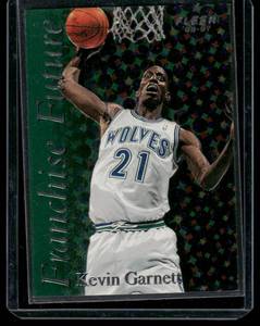 lot 27 image: Kevin Garnett RC   1996 Fleer Franchise Futures #1 Minnesota Timberwolves Basketball Card