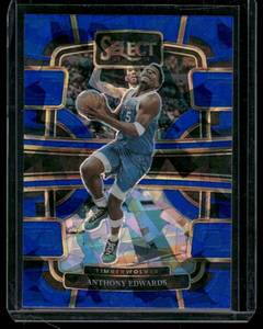 lot 50 image: Anthony Edwards    2023 Panini Select Blue #37 Minnesota Timberwolves Basketball Card