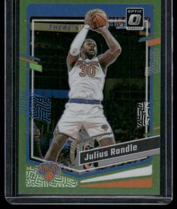 lot 51 image: Juilius Randle  036149  2024 Donruss Optic Green #40 Minnesota Timberwolves Basketball Card