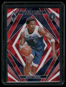 lot 63 image: Anthony Edwards    2024 Phoenix Paragon #9 Minnesota Timberwolves Basketball Card