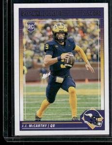 lot 102 image: J.J. McCarthy RC   2024 Score Rookie #304 Minnesota Vikings Football Card