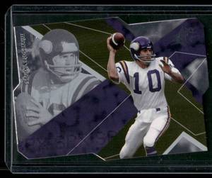 lot 104 image: Fran Tarkenton    2008 Upper Deck SPX #7 Minnesota Vikings Football Card
