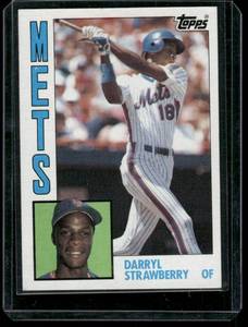 lot 115 image: Darryl Strawberry RC   1984 Topps #182 New York Mets Baseball Card