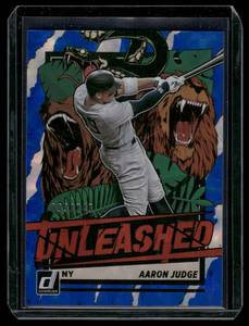 lot 120 image: Aaron Judge  093249  2021 Donruss Unleashed #UNL8 New York Yankees Baseball Card