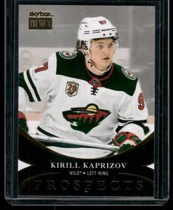 lot 124 image: Kirill Kaprizov RC   2020 Skybox Metal Universe Premium Prospects #PP-37 Minnesota Wild Hockey Card