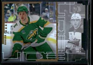lot 126 image: Brock Faber Die Cut RC   2023 Upper Deck UD3 #UD3-7 Minnesota Wild Hockey Card