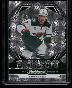 lot 127 image: Brok Faber RC   2024 Upper Deck Parkhurst #PP-BF Minnesota Wild Hockey Card