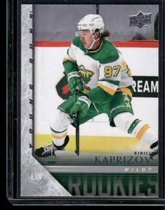 lot 134 image: Kirill Kaprizov RC   2020 Upper Deck 2005-06 Tribute #T-87 Minnesota Wild Hockey Card