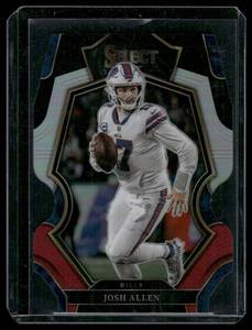 lot 98A image: Josh Allen    2022 Panini Select Die Cut Prizm #111 Buffalo Bills Football Card