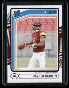 lot 99A image: Jayden Daniels RC   2024 Donruss #389 Washington Commanders Football Card
