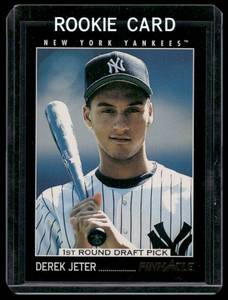 lot 114A image: Derek Jeter RC   1993 Pinnacle #457 New York Yankees Baseball Card