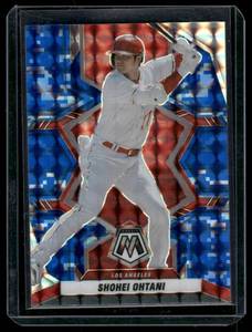 lot 120A image: Shohei Ohtani    2022 Panini Mosaic Blue Camo #164 Los Angeles Angels Baseball Card