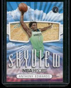 lot 15A image: Anthony Edwards    2022 Hoops Skyview #6 Minnesota Timberwolves Basketball Card