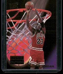 lot 18A image: Michael Jordan    1994 Fleer Ultra Inside Out #4 Chicago Bulls Basketball Card