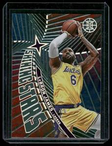 lot 19A image: LeBron James    2022 Illusions Shining Stars #6 Los Angeles Lakers Basketball Card