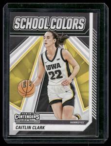 lot 49A image: Caitlin Clark RC 2020 Caitlin Clark Collection School Colors #SC2 Basketball Card
