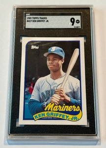 Ken Griffey Jr. RC SGC 9 Mint 1989 Topps Traded #41T Rookie Baseball Card