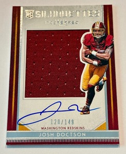 lot 44A image: Josh Doctson RPA 149 2016 Preffered Silhouettes RC #67, numbered 120149 Rookie Football Card