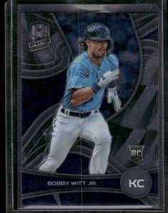 lot 60A image: Bobby Witt Jr. RC 2022 Chronicles Spectra #42 Rookie Baseball Card