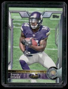 lot 63A image: Stefon Diggs RC 2015 Topps #452 Rookie Minnesota Vikings Football Card