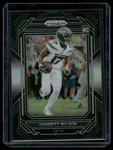 lot 75A image: Garrett Wilson RC 2022 Chronicles Prizm Black #PB-12 Rookie Football Card