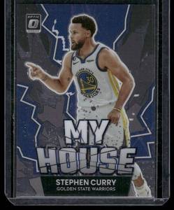 lot 122A image: Steph Curry My House Insert 2023 Donruss Optis #10 Basketball Card
