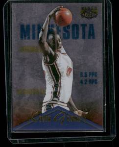 lot 135A image: Kevin Garnett RC 1996 Classic Clear Assets #10 Rookie Minnesota Timberwolves Basketball Card
