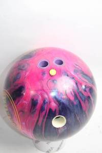 lot 6 image: Pink and Purple Swirl Bowling Ball - Karma Model