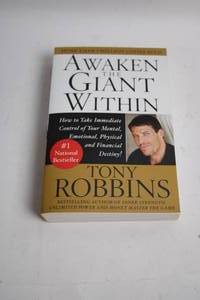 lot 29 image: Awaken the Giant Within by Tony Robbins Paperback