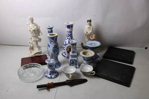 Collection of Chinese Porcelain Vases and Figurines